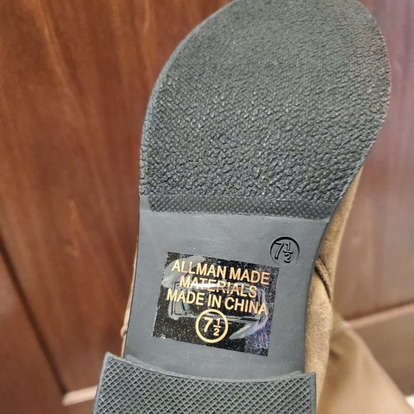 NWOT Over the Knee Taupe Boots - Picture 7 of 7